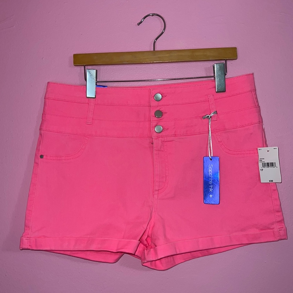 NWT hot pink shorts size 17.